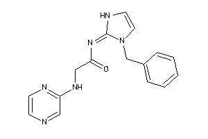 N-(1-benzyl-4-imidazolin-2-ylidene)-2-(pyrazin-2-ylamino)acetamide