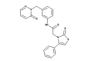 2-(2-keto-4-phenyl-4-thiazolin-3-yl)-N-[3-[(6-ketopyridazin-1-yl)methyl]phenyl]acetamide