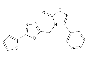 Image of 3-phenyl-4-[[5-(2-thienyl)-1,3,4-oxadiazol-2-yl]methyl]-1,2,4-oxadiazol-5-one