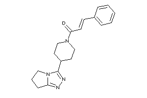 1-[4-(6,7-dihydro-5H-pyrrolo[2,1-c][1,2,4]triazol-3-yl)piperidino]-3-phenyl-prop-2-en-1-one