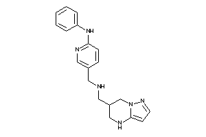 (6-anilino-3-pyridyl)methyl-(4,5,6,7-tetrahydropyrazolo[1,5-a]pyrimidin-6-ylmethyl)amine