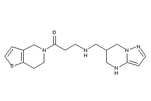 1-(6,7-dihydro-4H-thieno[3,2-c]pyridin-5-yl)-3-(4,5,6,7-tetrahydropyrazolo[1,5-a]pyrimidin-6-ylmethylamino)propan-1-one