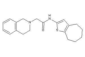 2-(3,4-dihydro-1H-isoquinolin-2-yl)-N-(5,6,7,8-tetrahydro-4H-cyclohepta[b]thiophen-2-yl)acetamide