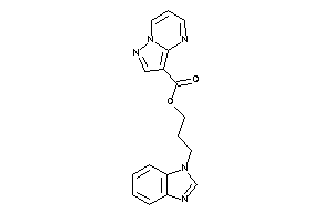 Pyrazolo[1,5-a]pyrimidine-3-carboxylic Acid 3-(benzimidazol-1-yl)propyl Ester