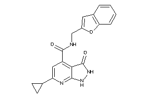 N-(benzofuran-2-ylmethyl)-6-cyclopropyl-3-keto-1,2-dihydropyrazolo[3,4-b]pyridine-4-carboxamide