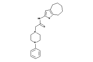 2-(4-phenylpiperazino)-N-(5,6,7,8-tetrahydro-4H-cyclohepta[b]thiophen-2-yl)acetamide