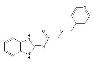 Image of N-(1,3-dihydrobenzimidazol-2-ylidene)-2-(4-pyridylmethylthio)acetamide