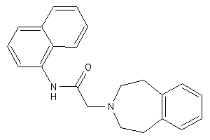 Image of N-(1-naphthyl)-2-(1,2,4,5-tetrahydro-3-benzazepin-3-yl)acetamide