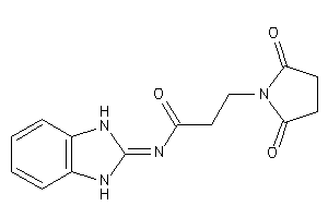 N-(1,3-dihydrobenzimidazol-2-ylidene)-3-succinimido-propionamide