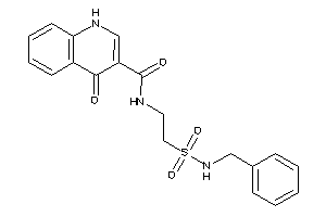 N-[2-(benzylsulfamoyl)ethyl]-4-keto-1H-quinoline-3-carboxamide