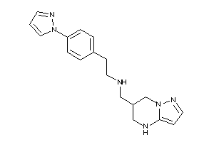 2-(4-pyrazol-1-ylphenyl)ethyl-(4,5,6,7-tetrahydropyrazolo[1,5-a]pyrimidin-6-ylmethyl)amine