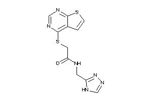 2-(thieno[2,3-d]pyrimidin-4-ylthio)-N-(4H-1,2,4-triazol-3-ylmethyl)acetamide