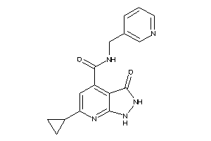 6-cyclopropyl-3-keto-N-(3-pyridylmethyl)-1,2-dihydropyrazolo[3,4-b]pyridine-4-carboxamide