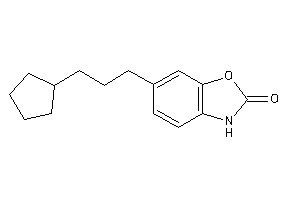 6-(3-cyclopentylpropyl)-3H-1,3-benzoxazol-2-one