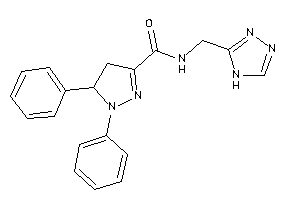 1,5-diphenyl-N-(4H-1,2,4-triazol-3-ylmethyl)-2-pyrazoline-3-carboxamide