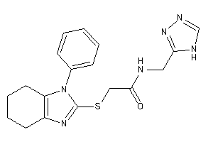 2-[(1-phenyl-4,5,6,7-tetrahydrobenzimidazol-2-yl)thio]-N-(4H-1,2,4-triazol-3-ylmethyl)acetamide