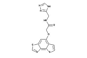 2-thieno[2,3-e][1,3]benzothiazol-5-yloxy-N-(4H-1,2,4-triazol-3-ylmethyl)acetamide