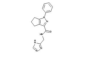 1-phenyl-N-(4H-1,2,4-triazol-3-ylmethyl)-5,6-dihydro-4H-cyclopenta[c]pyrazole-3-carboxamide