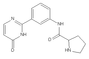 N-[3-(6-keto-1H-pyrimidin-2-yl)phenyl]pyrrolidine-2-carboxamide