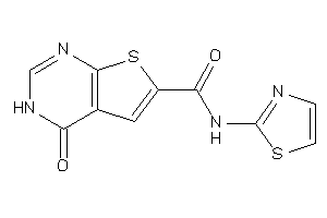 4-keto-N-thiazol-2-yl-3H-thieno[2,3-d]pyrimidine-6-carboxamide
