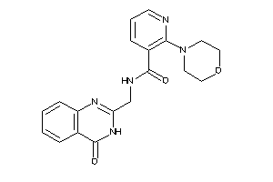 N-[(4-keto-3H-quinazolin-2-yl)methyl]-2-morpholino-nicotinamide