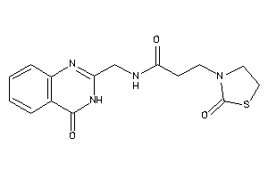 N-[(4-keto-3H-quinazolin-2-yl)methyl]-3-(2-ketothiazolidin-3-yl)propionamide