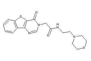 2-(4-ketobenzofuro[3,2-d]pyrimidin-3-yl)-N-(2-morpholinoethyl)acetamide