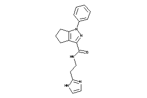 N-[2-(1H-imidazol-2-yl)ethyl]-1-phenyl-5,6-dihydro-4H-cyclopenta[c]pyrazole-3-carboxamide