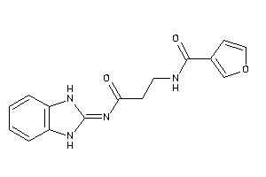 Image of N-[3-(1,3-dihydrobenzimidazol-2-ylideneamino)-3-keto-propyl]-3-furamide