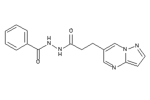 N'-(3-pyrazolo[1,5-a]pyrimidin-6-ylpropanoyl)benzohydrazide