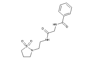 Image of N-[2-[2-(1,1-diketo-1,2-thiazolidin-2-yl)ethylamino]-2-keto-ethyl]benzamide