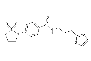 4-(1,1-diketo-1,2-thiazolidin-2-yl)-N-[3-(2-furyl)propyl]benzamide