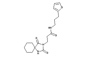 3-(2,4-diketo-1,3-diazaspiro[4.5]decan-3-yl)-N-[3-(2-furyl)propyl]propionamide