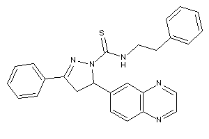 N-phenethyl-3-phenyl-5-quinoxalin-6-yl-2-pyrazoline-1-carbothioamide