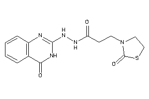 N'-(4-keto-3H-quinazolin-2-yl)-3-(2-ketothiazolidin-3-yl)propionohydrazide