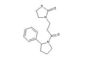 3-[3-keto-3-(2-phenylpyrrolidino)propyl]thiazolidin-2-one