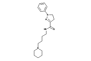 1-phenyl-N-(4-piperidinobutyl)-2-pyrazoline-3-carboxamide