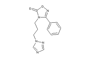 Image of 3-phenyl-4-[3-(1,2,4-triazol-1-yl)propyl]-1,2,4-oxadiazol-5-one