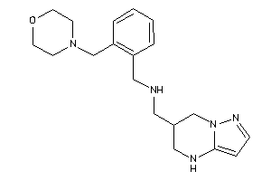 [2-(morpholinomethyl)benzyl]-(4,5,6,7-tetrahydropyrazolo[1,5-a]pyrimidin-6-ylmethyl)amine