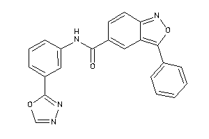 N-[3-(1,3,4-oxadiazol-2-yl)phenyl]-3-phenyl-anthranil-5-carboxamide