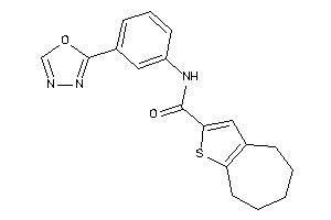 N-[3-(1,3,4-oxadiazol-2-yl)phenyl]-5,6,7,8-tetrahydro-4H-cyclohepta[b]thiophene-2-carboxamide