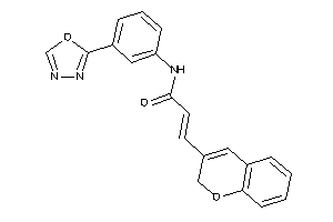 3-(2H-chromen-3-yl)-N-[3-(1,3,4-oxadiazol-2-yl)phenyl]acrylamide