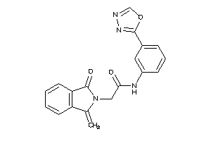 2-(1-keto-3-methylene-isoindolin-2-yl)-N-[3-(1,3,4-oxadiazol-2-yl)phenyl]acetamide