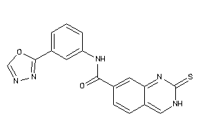 N-[3-(1,3,4-oxadiazol-2-yl)phenyl]-2-thioxo-3H-quinazoline-7-carboxamide