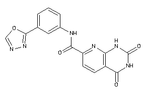 2,4-diketo-N-[3-(1,3,4-oxadiazol-2-yl)phenyl]-1H-pyrido[2,3-d]pyrimidine-7-carboxamide