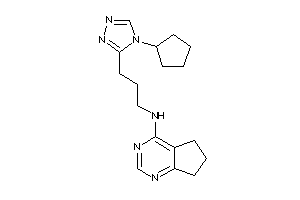 3-(4-cyclopentyl-1,2,4-triazol-3-yl)propyl-(6,7-dihydro-5H-cyclopenta[d]pyrimidin-4-yl)amine