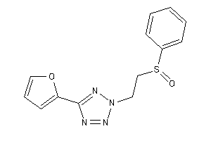 2-[2-(benzenesulfinyl)ethyl]-5-(2-furyl)tetrazole