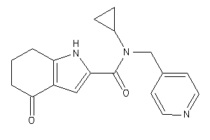 N-cyclopropyl-4-keto-N-(4-pyridylmethyl)-1,5,6,7-tetrahydroindole-2-carboxamide