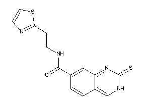 Image of N-(2-thiazol-2-ylethyl)-2-thioxo-3H-quinazoline-7-carboxamide