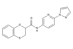 N-(6-pyrazol-1-yl-3-pyridyl)-2,3-dihydro-1,4-benzoxathiine-2-carboxamide